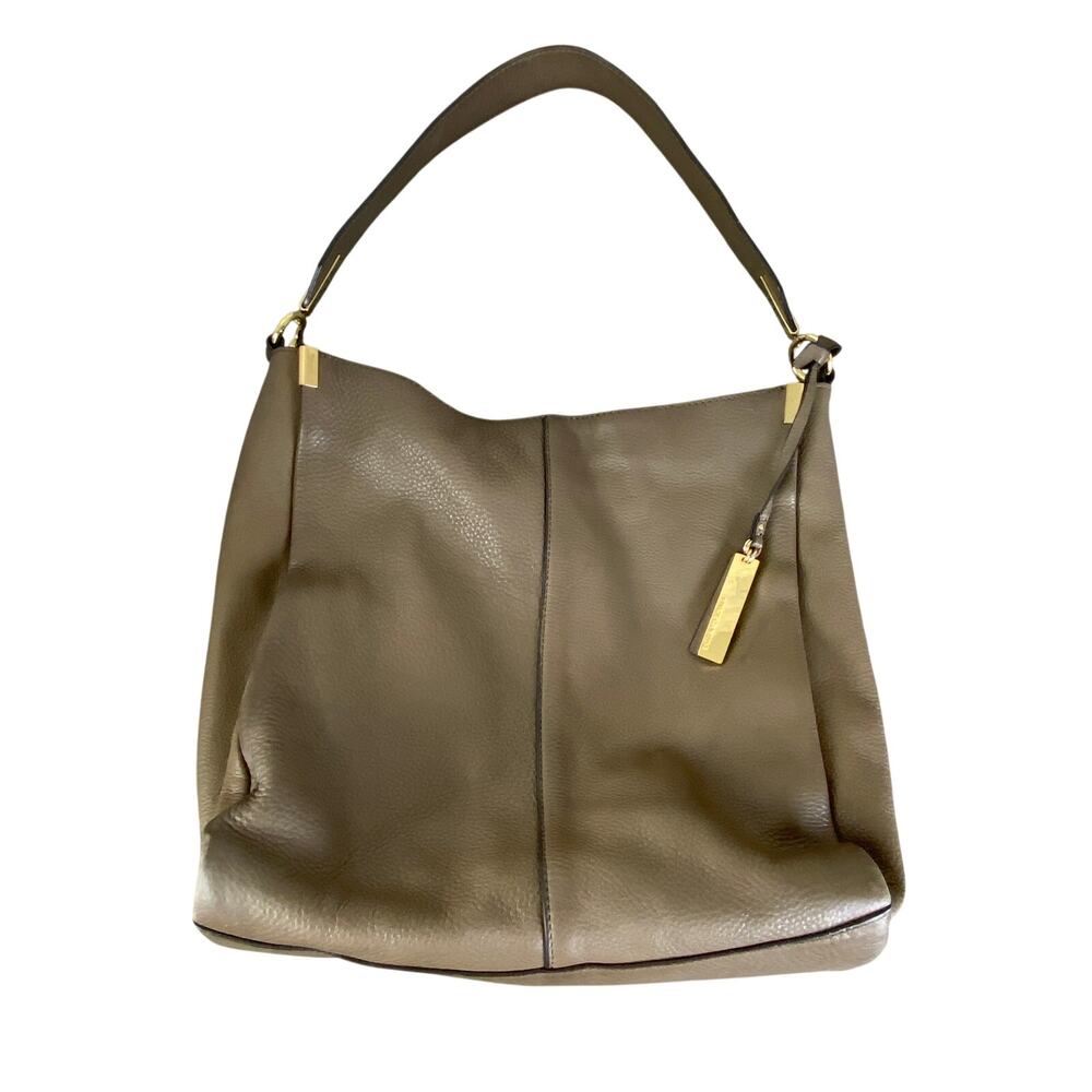 Vince Camuto Shoulder Bag SMOKEY QUARTZ Leather Hobo Slouchy Large Purse